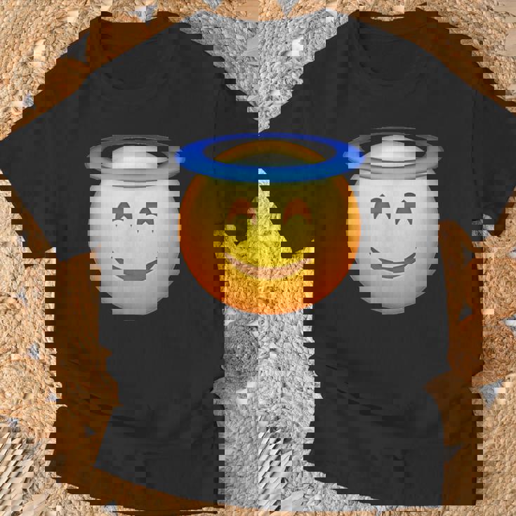 エンジェルスマイリー絵文字 Tシャツ 高齢者への贈り物