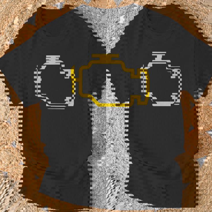 エンジンライトをチェック Tシャツ 高齢者への贈り物