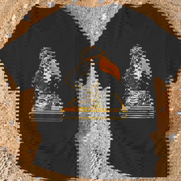 オオハシ Dj ターンテーブル Dj オオハシハウス ミュージック テクノ ビートメーカー Tシャツ 高齢者への贈り物