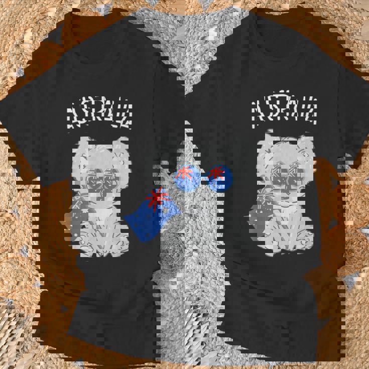 オーストラリアの国旗がかわいいコアラ Tシャツ 高齢者への贈り物