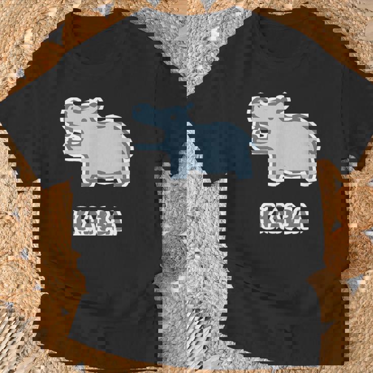 カバ くん Kaba【どうぶつフレンズ】動物園 ゆるくてかわいい キャラクター イラスト Tシャツ 高齢者への贈り物