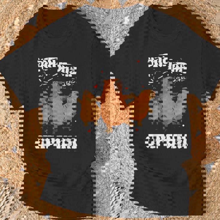 カピバラ好きファニーパラパラカピバラ Tシャツ 高齢者への贈り物