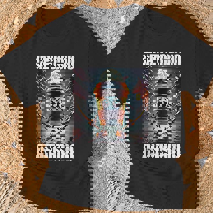 カプチーノ・アサシーノ イタリアンブレインロットミーム Tシャツ 高齢者への贈り物