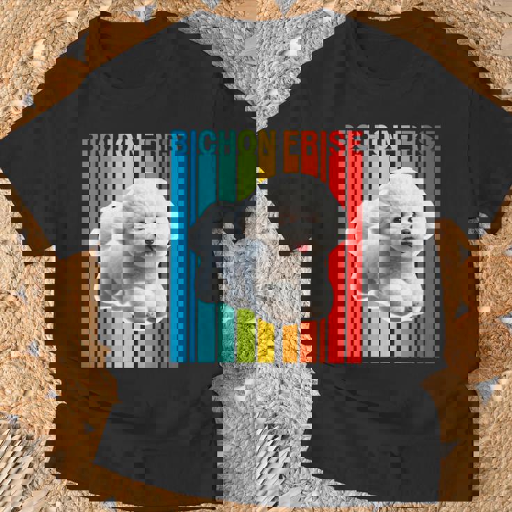 カラフルなビションフリーゼ Tシャツ 高齢者への贈り物