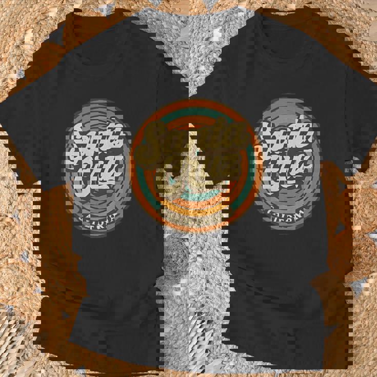 カリフォルニア州サンタクルーズ市 ビンテージレトロお土産 Tシャツ 高齢者への贈り物