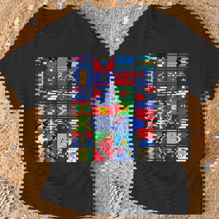 カリブ海国旗 ユニティプライド お土産 地理ギフト Tシャツ 高齢者への贈り物