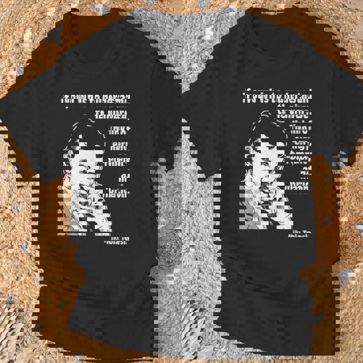 カルバン・ミラtシャツ ニコラ・テスラ Tシャツ 高齢者への贈り物