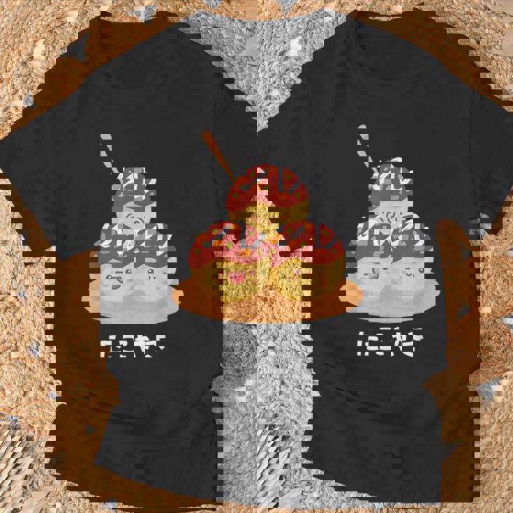 カワイイ たこ焼き 和 大阪 日本食 ひらがな 文字 Tシャツ 高齢者への贈り物