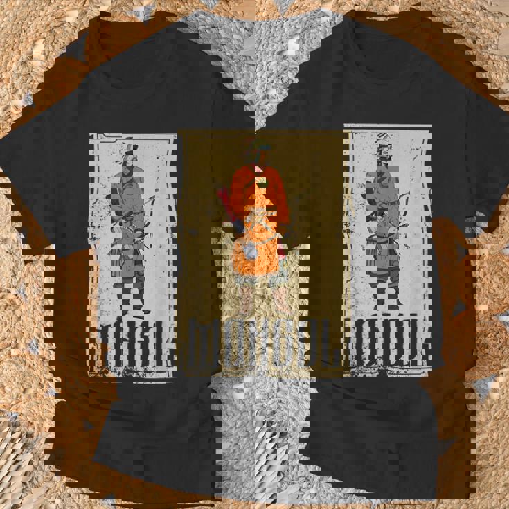 カーン・チンギス国家アジアモンゴル系征服戦士 Tシャツ 高齢者への贈り物