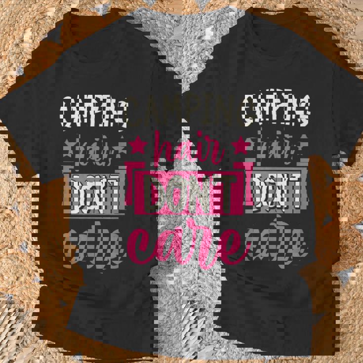 キャンピングヘア Don't Care Tシャツ 高齢者への贈り物