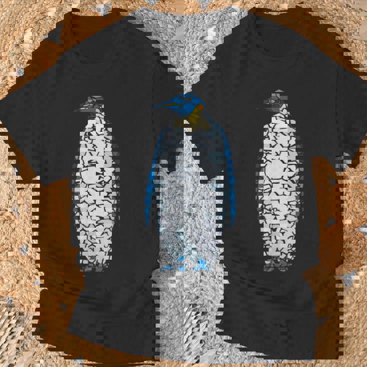 キングペンギン エンペラー ペンギン 海鳥 ペンギン Tシャツ 高齢者への贈り物