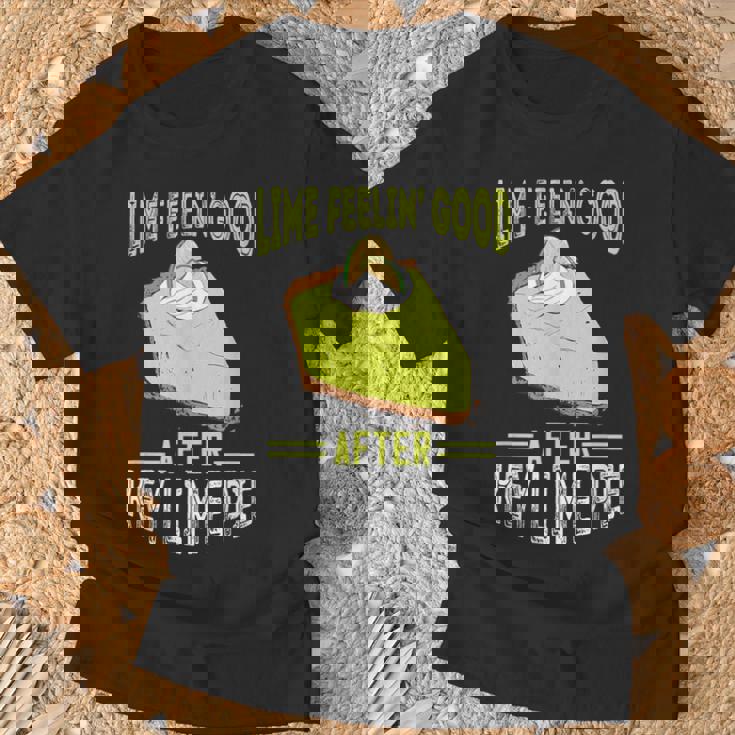 キー ライム パイ フィーリング グッドレモンパイ デザート フロリダパイ Tシャツ 高齢者への贈り物