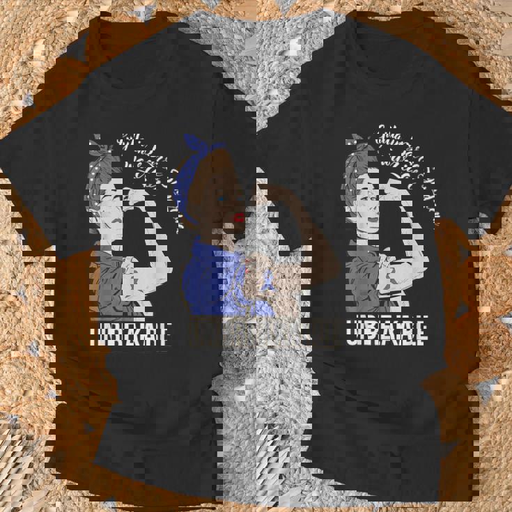 ギラン・バレー症候群啓発戦士 割れない彼女 Tシャツ 高齢者への贈り物