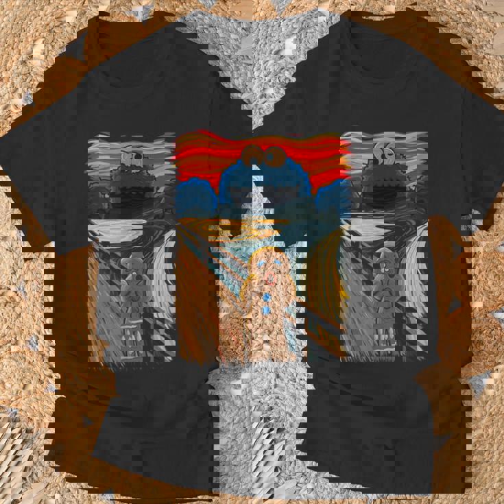 クッキー・マンチャーザ・スクリーム・ムンクモンスター・ジョーク Tシャツ 高齢者への贈り物