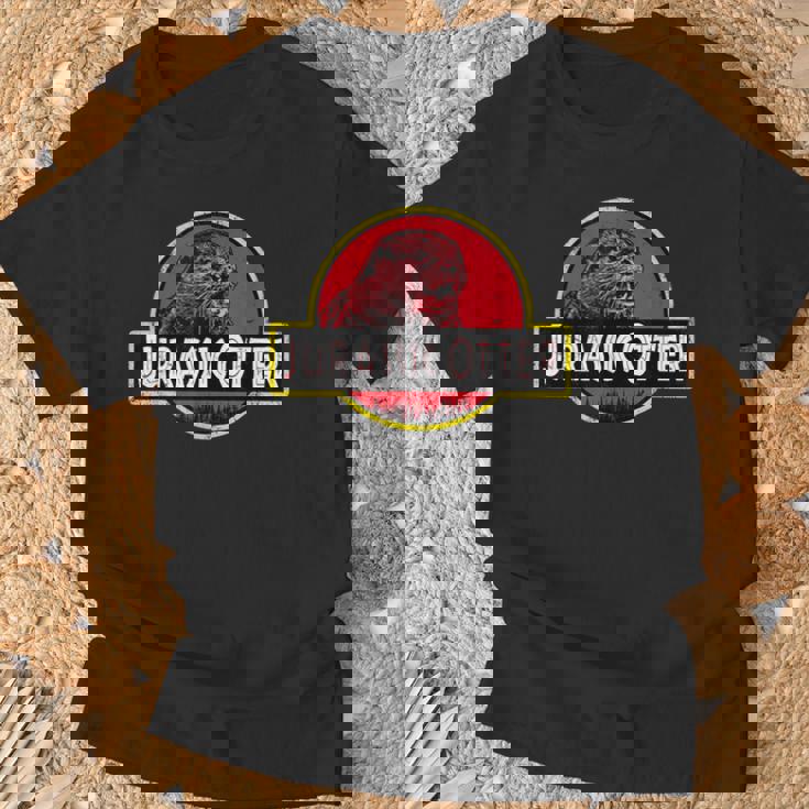 クリスマス用のかわいくて楽しいカワウソ。 Tシャツ 高齢者への贈り物