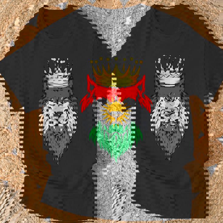 クルディスタン国旗クルド語 Tシャツ 高齢者への贈り物