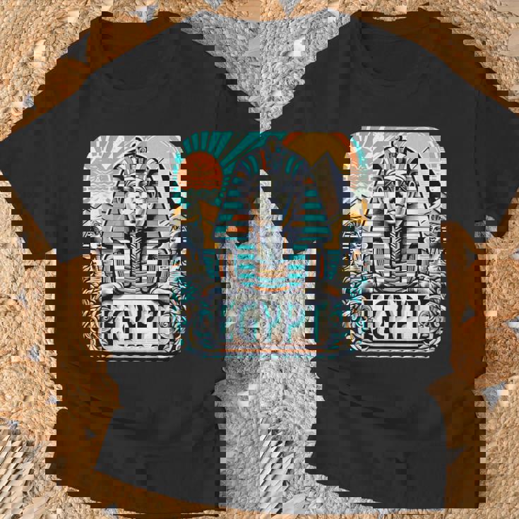 クールなエジプトスフィンクス旅行コスチュームエジプトのお土産。 Tシャツ 高齢者への贈り物