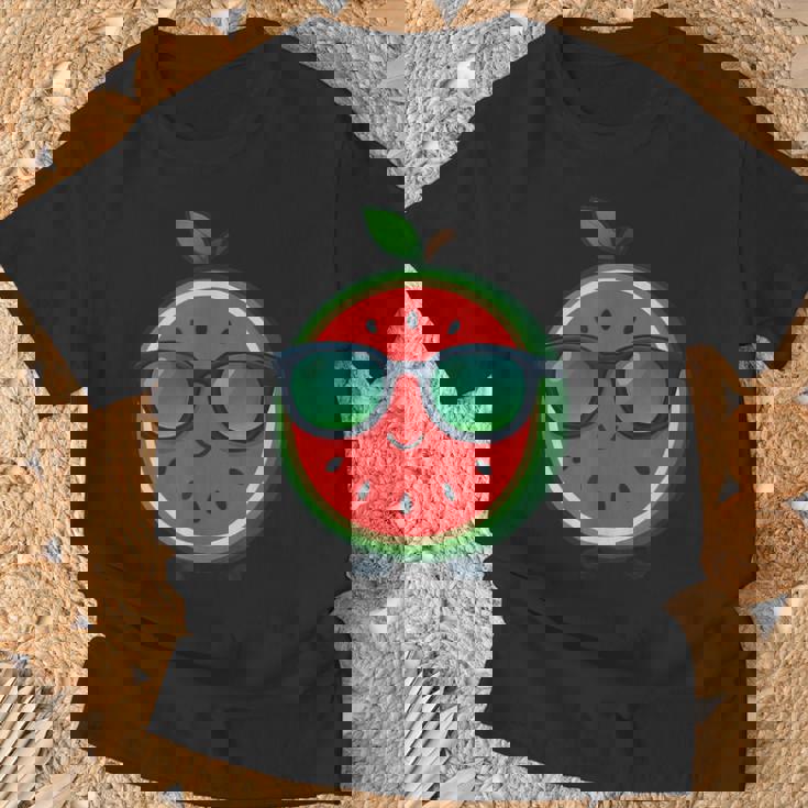クールな漫画スイカサングラス付き Tシャツ 高齢者への贈り物