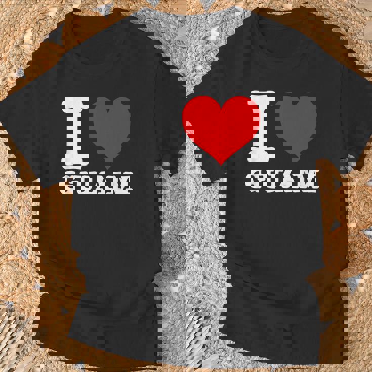 グアム I Heart Guam I Love Guam Tシャツ 高齢者への贈り物
