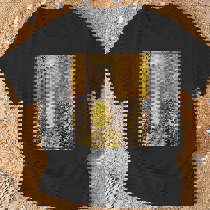 グスタフ・クリムト パラスアテナ アートデザイン Tシャツ 高齢者への贈り物