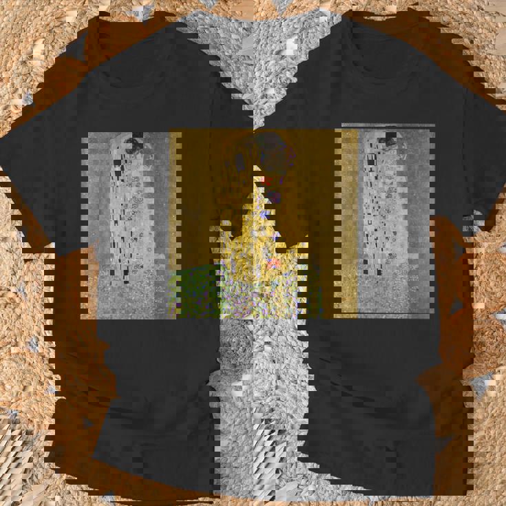 グスタフ・クリムトのキス 有名な絵画 Tシャツ 高齢者への贈り物