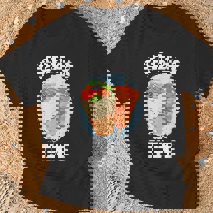 ケバブタイム おいしい焼き肉 トルコ ケバブ Tシャツ 高齢者への贈り物