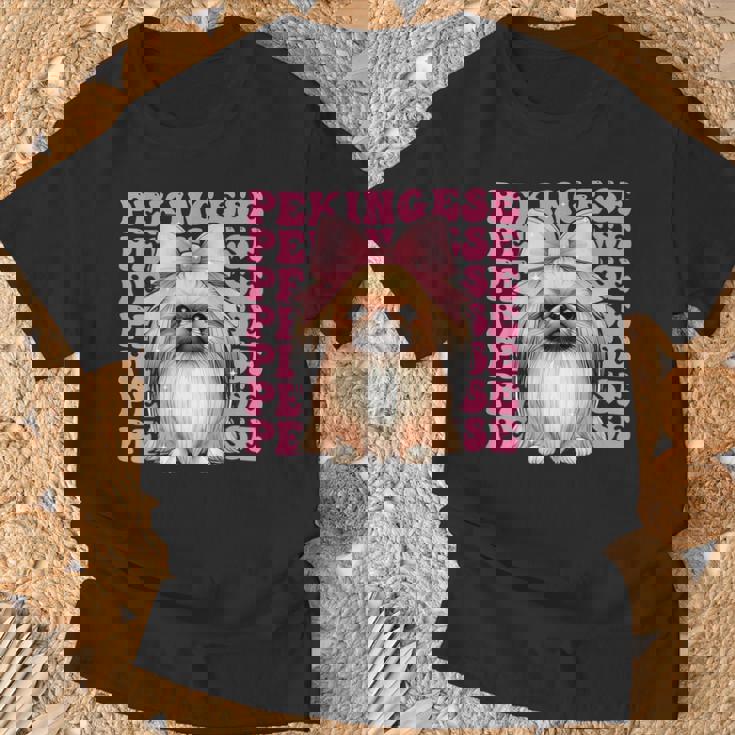 コケットボウ ペキニーズガール 犬 ママ 母の日 ピンク Tシャツ 高齢者への贈り物