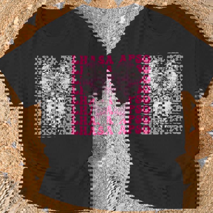 コケットボウ ラサ・アプソ 犬 女の子 ママ 母の日 ピンク Tシャツ 高齢者への贈り物