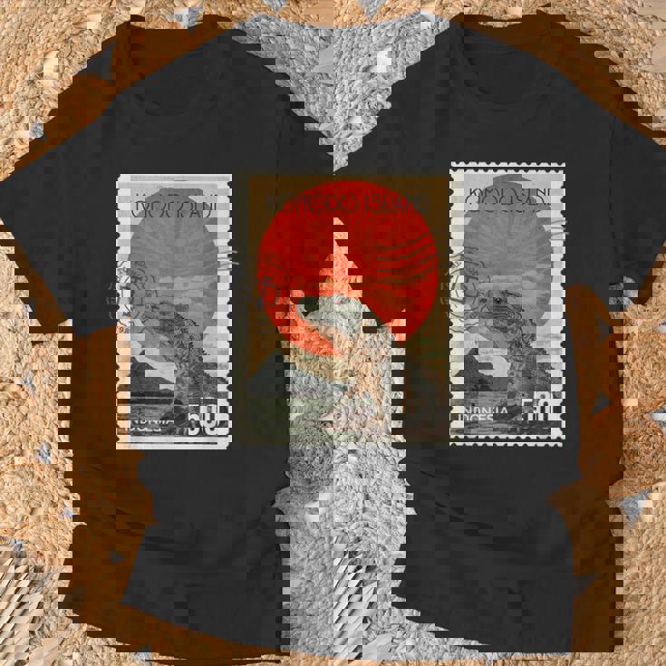 コモド島インドネシアコモドドラゴン Tシャツ 高齢者への贈り物