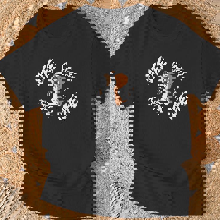 コーヒービーグル犬 Tシャツ 高齢者への贈り物