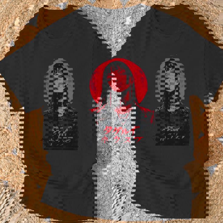 ゴシック アニメ 鬼 わいふ かわいい 日本 漫画 ヴェーパーウェア レトロ Tシャツ 高齢者への贈り物