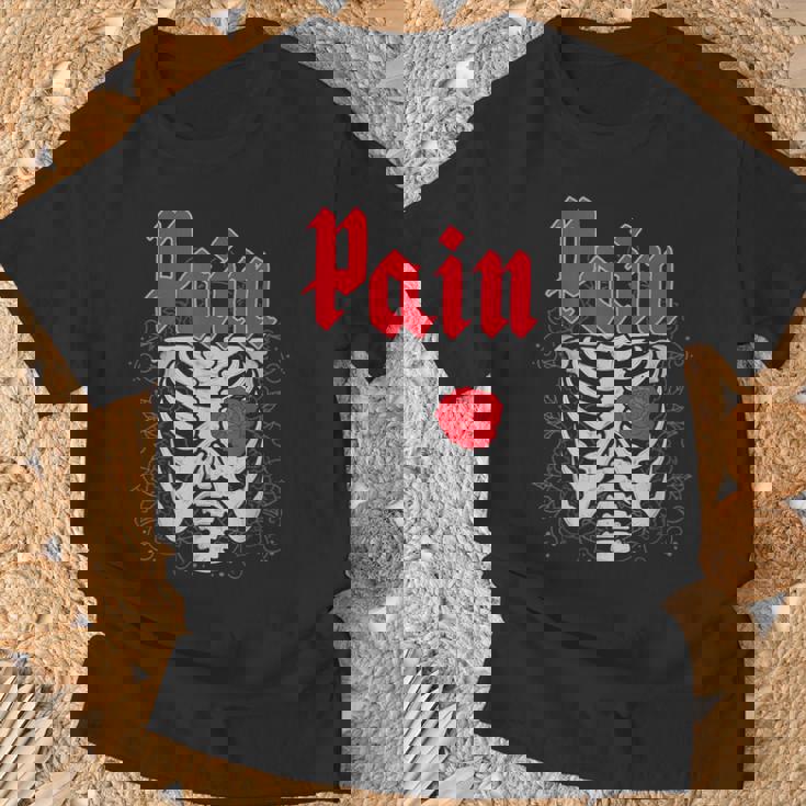 ゴシックスカルとバラ Tシャツ 高齢者への贈り物