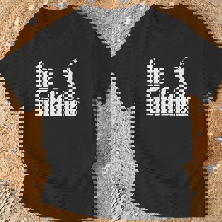 ゴルファザーの面白いゴルフの父神父お父さんゴルファー Tシャツ 高齢者への贈り物