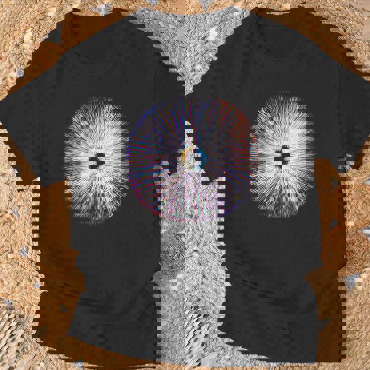 サイケデリック キノコ 胞子 プリント マッシュルーム マジック Tシャツ 高齢者への贈り物