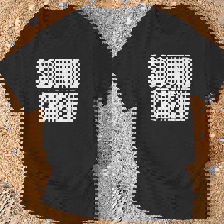 サウンドクルーtシャツ コンサートイベントスタッフ ブラックtシャツ Tシャツ 高齢者への贈り物