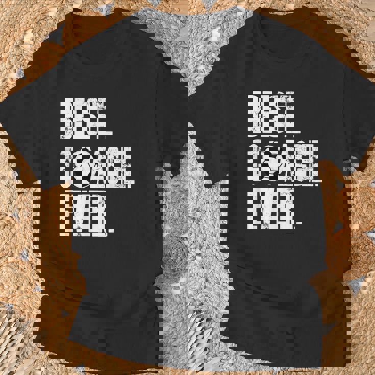 サッカーコーチtシャツ サッカー史上最高のコーチギフト。 Tシャツ 高齢者への贈り物