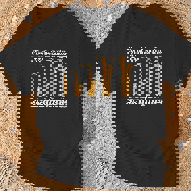 サックス奏者のための面白いサックスミームまたはサックスジョーク 「Axophone Joke 」 Tシャツ 高齢者への贈り物