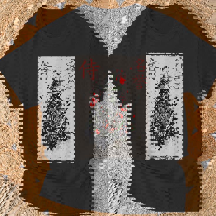 サムライ戦士 カエル グラフィック カッコいい 日本美術 カエル Tシャツ 高齢者への贈り物