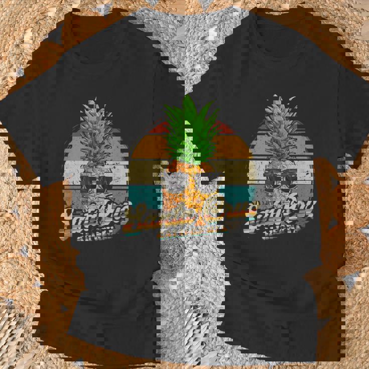 サンタクルーズ カリフォルニア ヴィンテージ レトロ Tシャツ 高齢者への贈り物