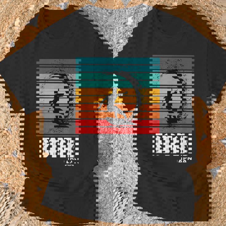 サーフ 茨城 日本 ビーチ ヴィンテージ レトロ サーフィン Tシャツ 高齢者への贈り物