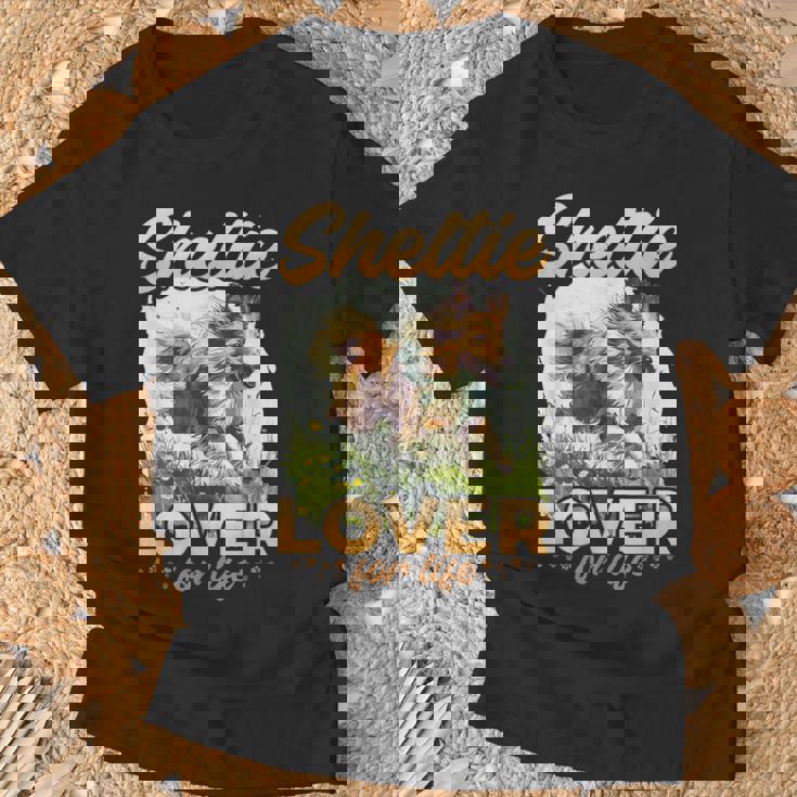 シェットランド・シープドッグ・ドッグ・シェルティー-シェルティ・ラヴァー・フォー・ライフ Tシャツ 高齢者への贈り物