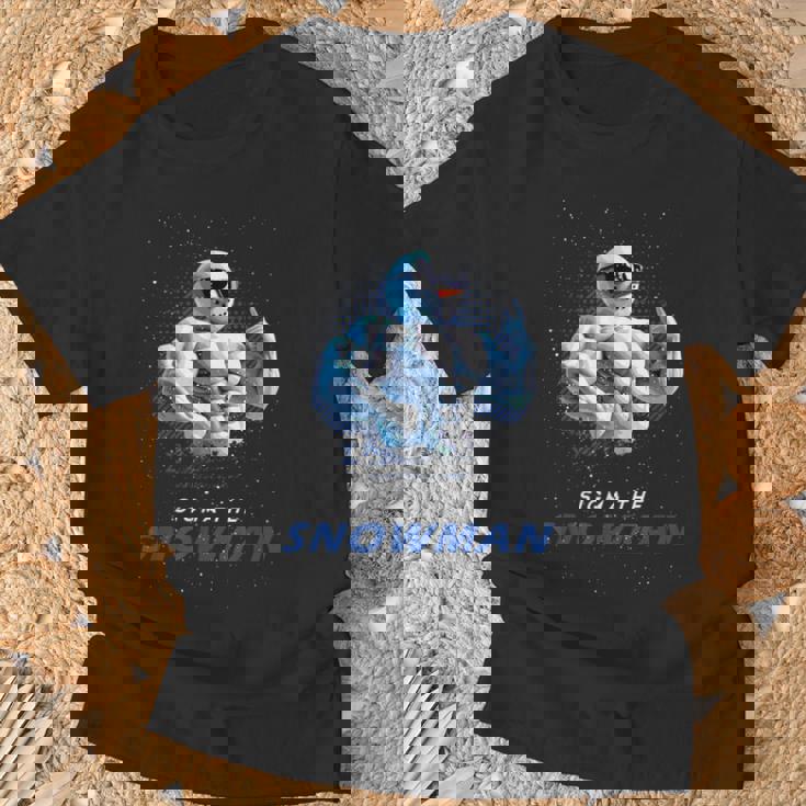 シグマザスノーマンブラッシュリズメリークリスマス Xマスク Tシャツ 高齢者への贈り物