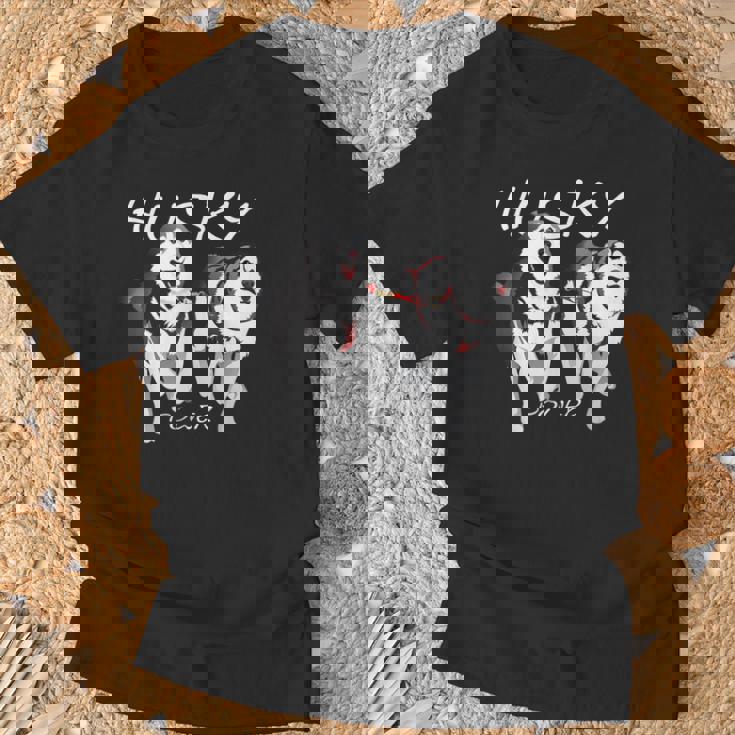 シベリアンハスキーパワーすごいかわいいハスキー Tシャツ 高齢者への贈り物