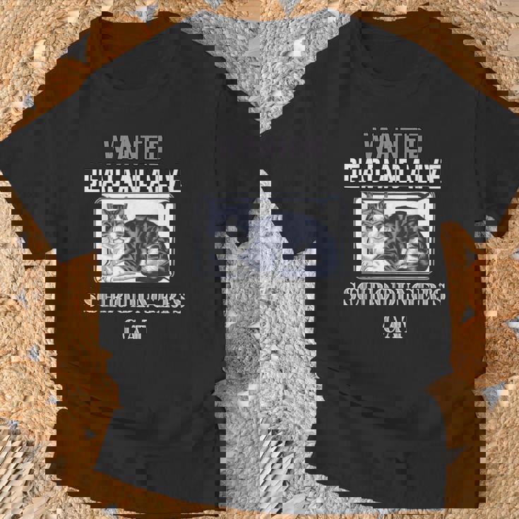 シュレディンガーの猫指名手配教師 物理科学教授 Tシャツ 高齢者への贈り物