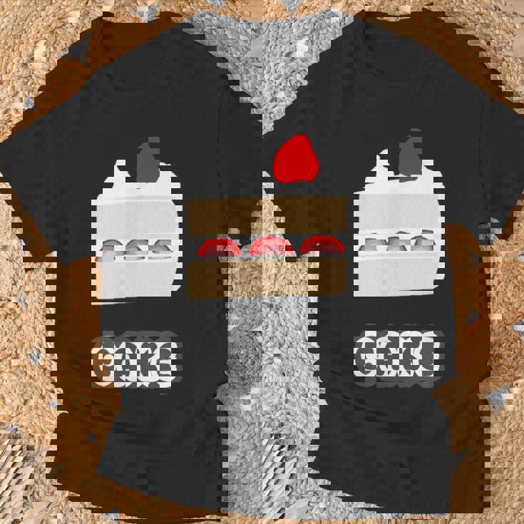 ショートケーキ『スイーツ ポップ』苺 イチゴのケーキ お菓子 おやつ 面白い かわいい Tシャツ 高齢者への贈り物