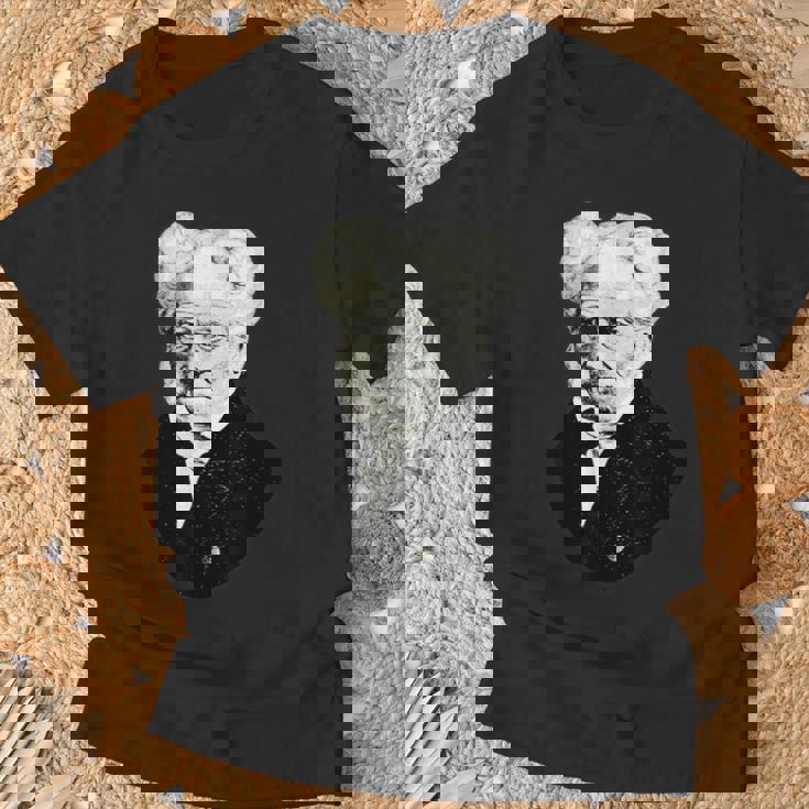 ショーペンハウアー実存主義哲学 Tシャツ 高齢者への贈り物