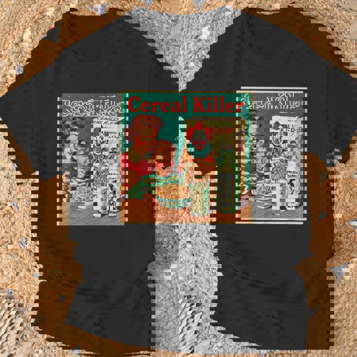 シリアル シリアル キラー 音声しゃれ ホラー コア ミッドセンチュリー Tシャツ 高齢者への贈り物