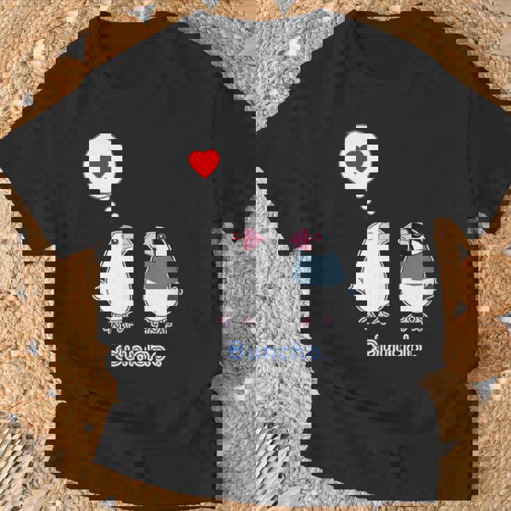 シロブンチョウ & サクラブンチョウ さん『ハート』フキダシ 白文鳥 桜文鳥【どうぶつフレンズ】動物 イラスト Tシャツ 高齢者への贈り物