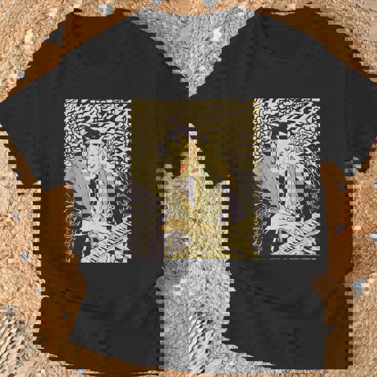 シンセサイザー テクノ 音楽 面白い サムライ シンセサイザー Tシャツ 高齢者への贈り物