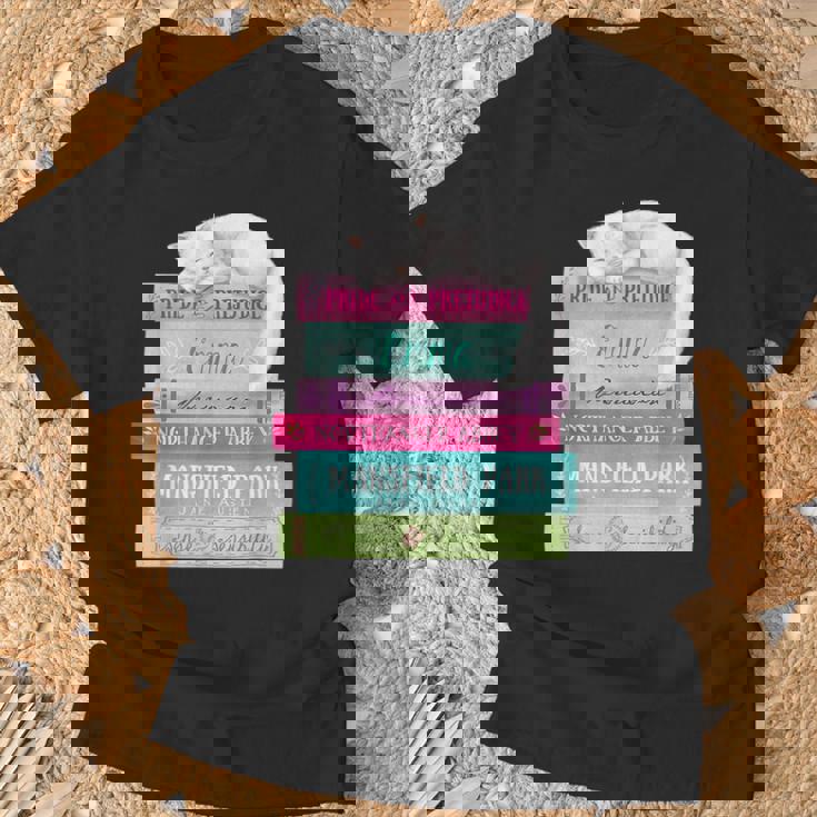 ジェーンオースティン 本 スタック おもしろ文学 Tシャツ 高齢者への贈り物